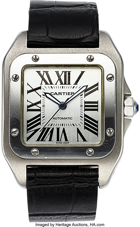 santos 100 cartier 1904 to 2004 fake|cartier santos watch identification.